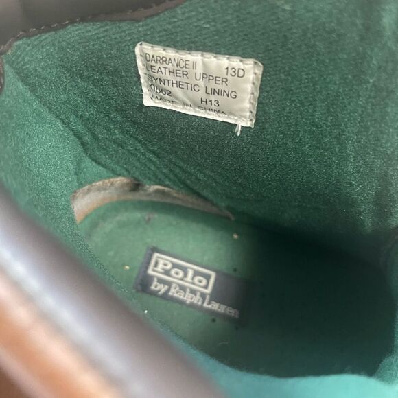 Polo Ralph Lauren Men's Darrance Ankle Boot, Tan/ Black SZ13D - Picture 13 of 13